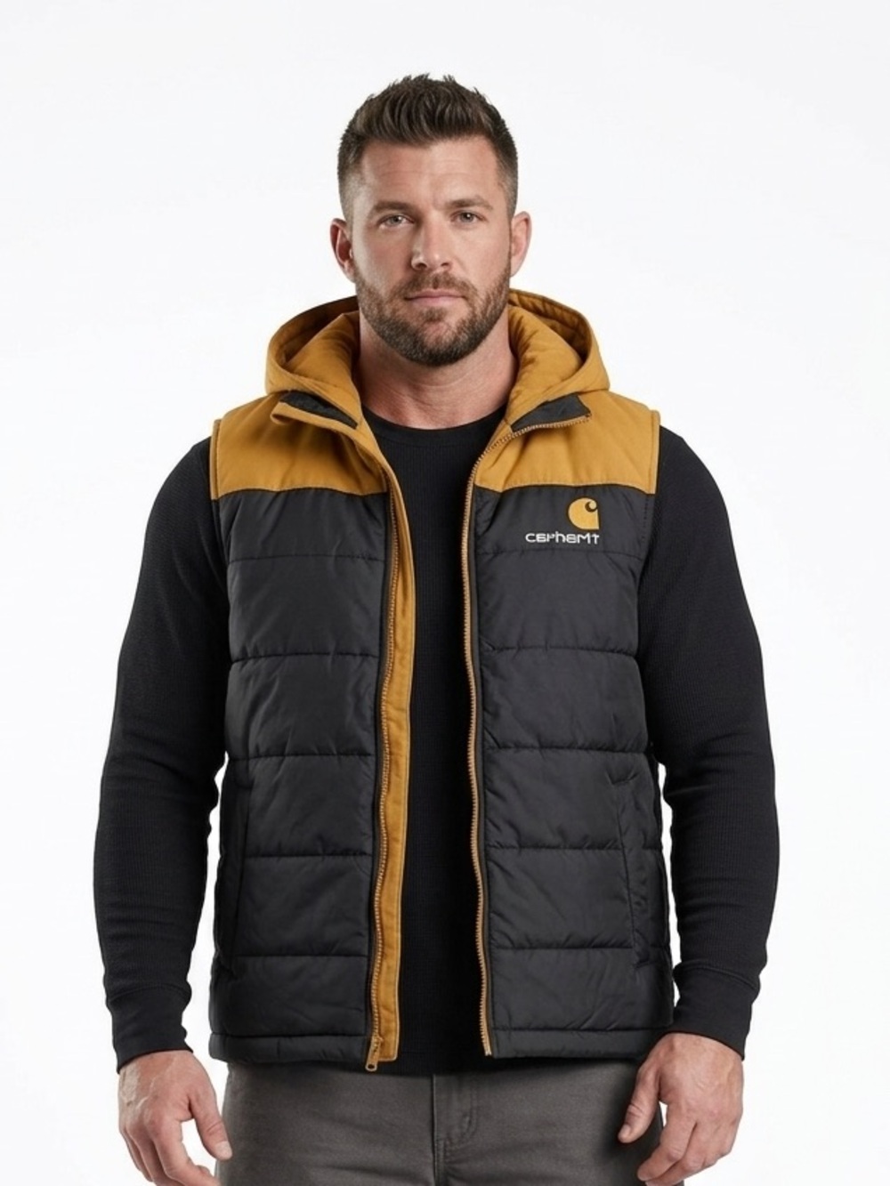 CARHARTT | QUILTED HOODED MENS VEST